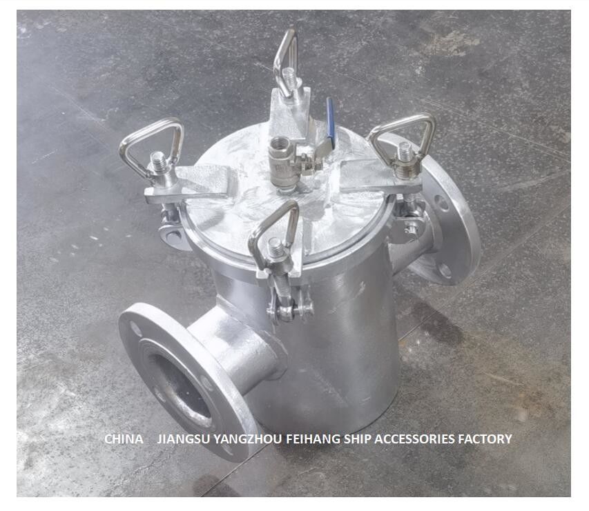 AS80 CB/T497 해양 조잡한 물 필터 탄소강 / 스테인레스 스틸 메쉬 0.25-1.5Mpa