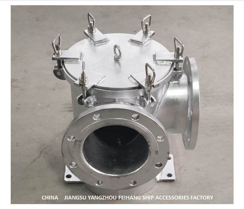 BRS150 CB/T497-2012 중앙집중식청수냉각시스템 해양 해수 여과기 직각 탄소강 고온 침지 갈바니즈