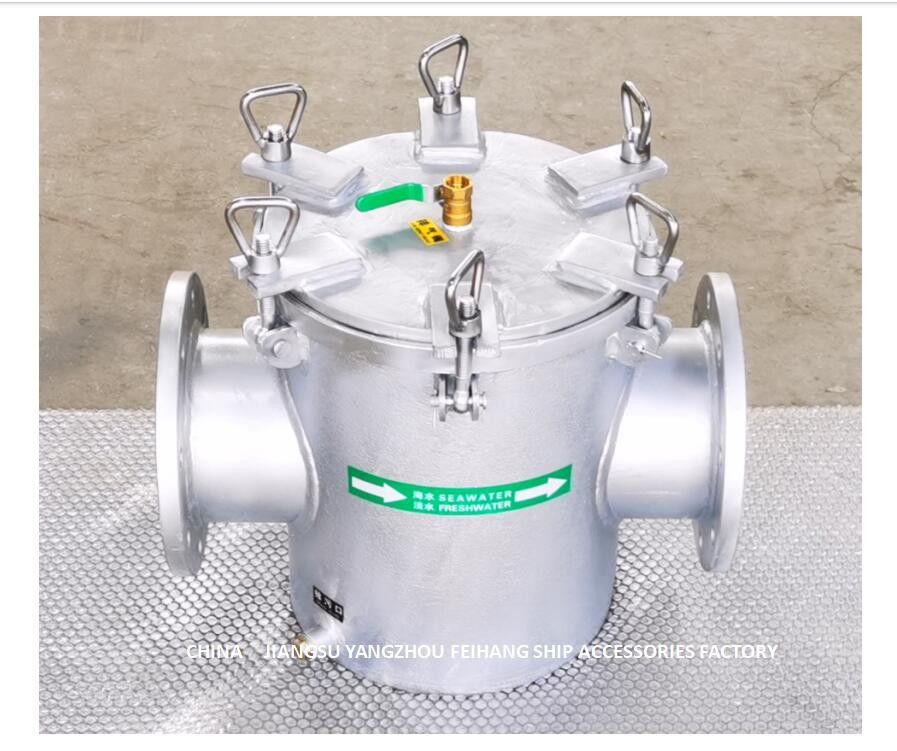 직류 전기로 자극된 보조 해수 펌프 모델 AS150 CB/T497-2012 탄소강 용융 도금법을 위한 곧은 스로우 타입 해수 필터