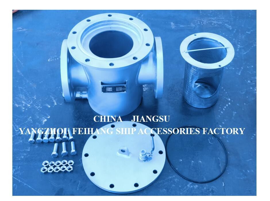 직투형 스테인리스 스틸 해양수 필터 AS125 PN1.0 CB/T497-2012 Mesh 150um