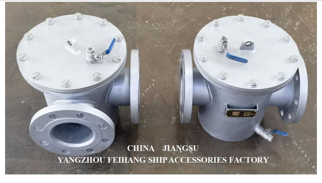직투형 스테인리스 스틸 해양수 필터 AS125 PN1.0 CB/T497-2012 Mesh 150um