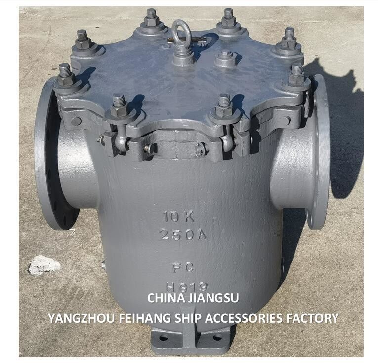 IMPA 872011-바다용 물 필터 캔  cast cast casting steel, Nom Dia 250mm JISF 7121 10K-250A 캔 물 세척기