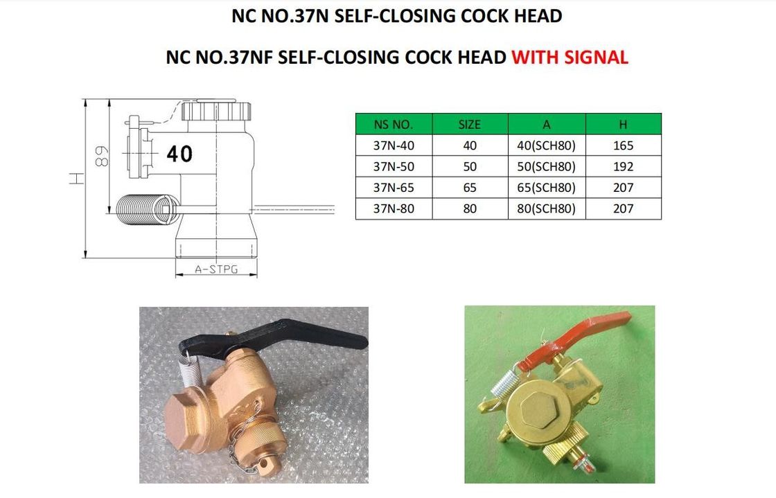 스레드 연결 CB 설계 NS NO.37N-40 선박 액세서리용 자폐 게이트 밸브