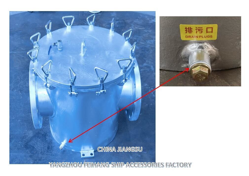 AS250 CB/T497-2012 해양 거친 물 필터 및 Mairine 해양 물 세일러 탄소 철강 몸체, 스테인레스 스틸 필터