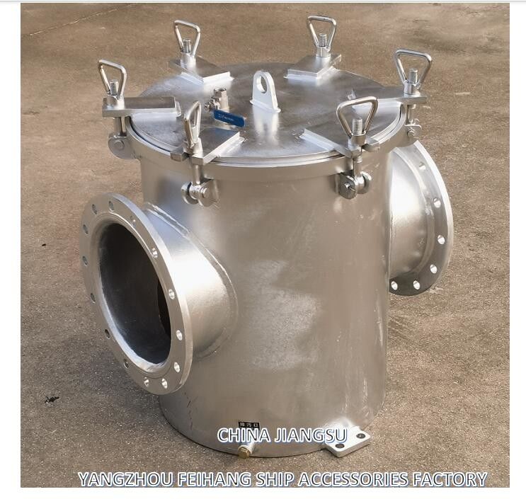 AS250 CB/T497-1994 해양 거친 물 필터 변동 스틸 필터 요소가 있는 탄소 강철 몸체