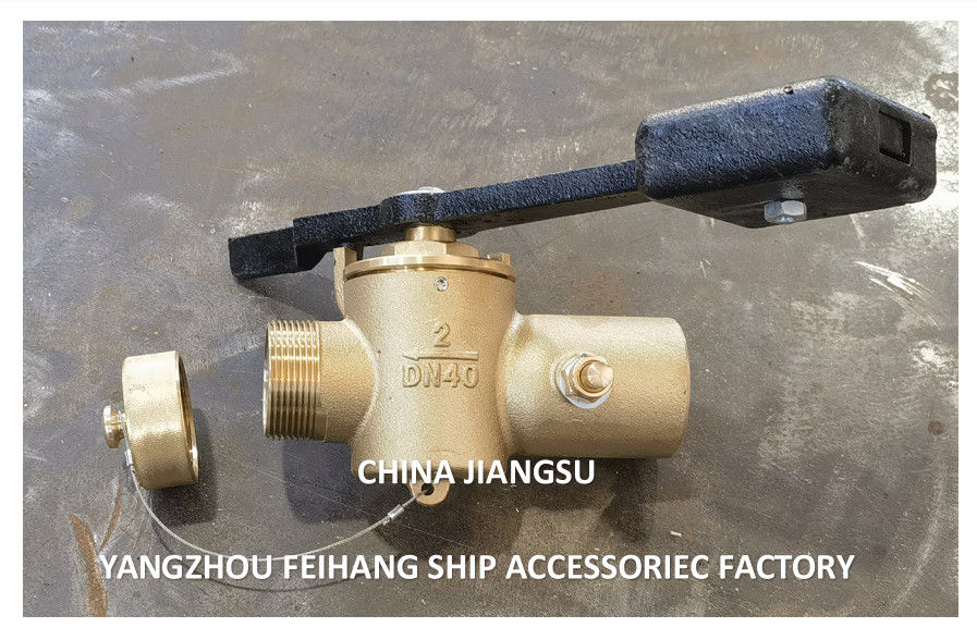 금속 자기 닫기 밸브 모델 FH40 CB/T3778-1999 무게 레버가 있는 스레드 끝