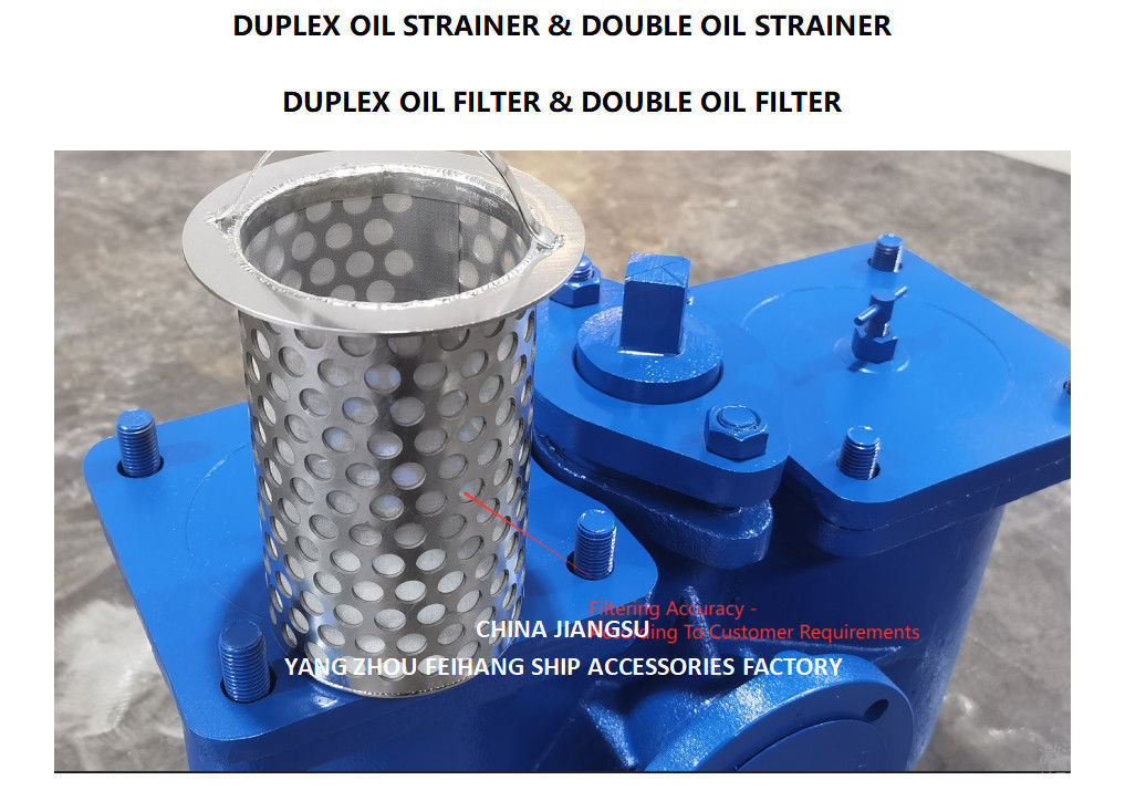 MESH 100 DN65 MATERIAL DUPLEX FUEL FILTER Cast IRON 클래스