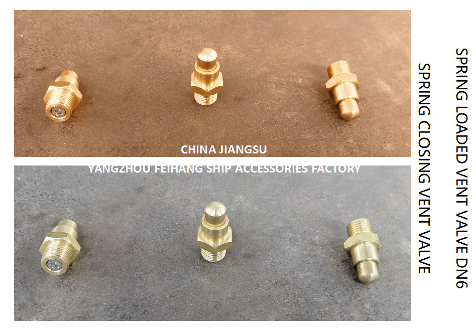 DN6 Spring Closing Vent Valve with Thread M13 and CB/T3778-1999 Standard for Marine Applications