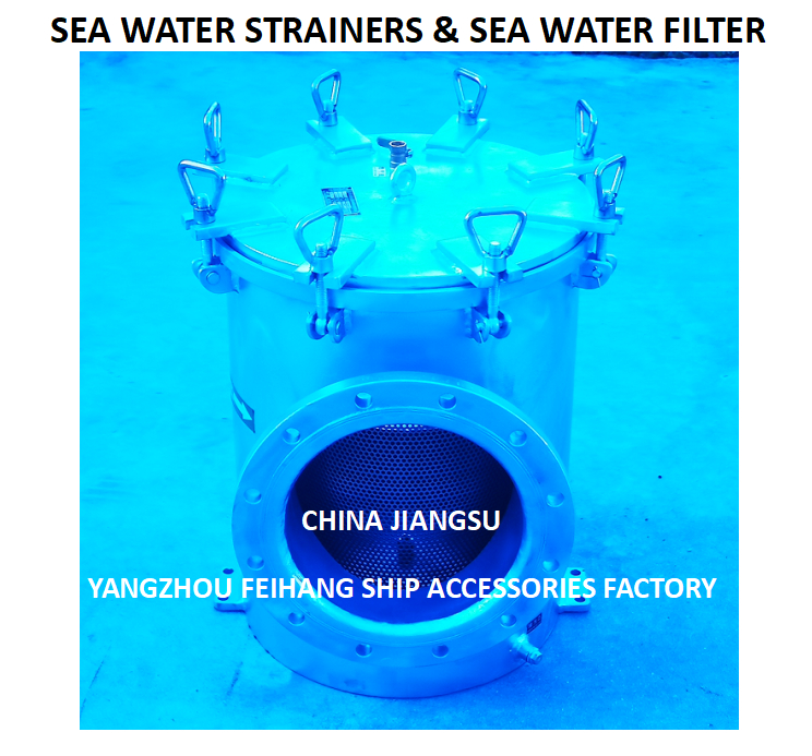 Seawater filter - Coarse water filter for Auxiliary machinery AS300 CB/T497-2012 Body - Hot dip galvanized Filter cartridge - Stainless steel