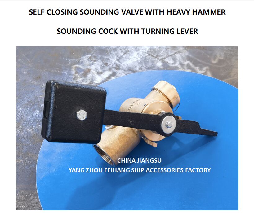 SOUNDING SELF-CLOSING VALVE FH-40A CB/T3778-99 SOUNDING COCK THREADED ENDS 재질 - 구리