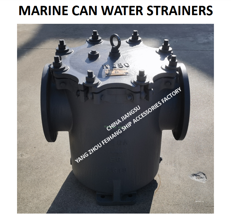 JIS FH-10K-250A CAN WATER STRAINERS-MARINE CAN WATER FILTERS JIS F7121 Body - cast iron filter cartridge - stainless steel BODY - CAST IRON FILTER CARTRIDGE - STAINLESS STEEL