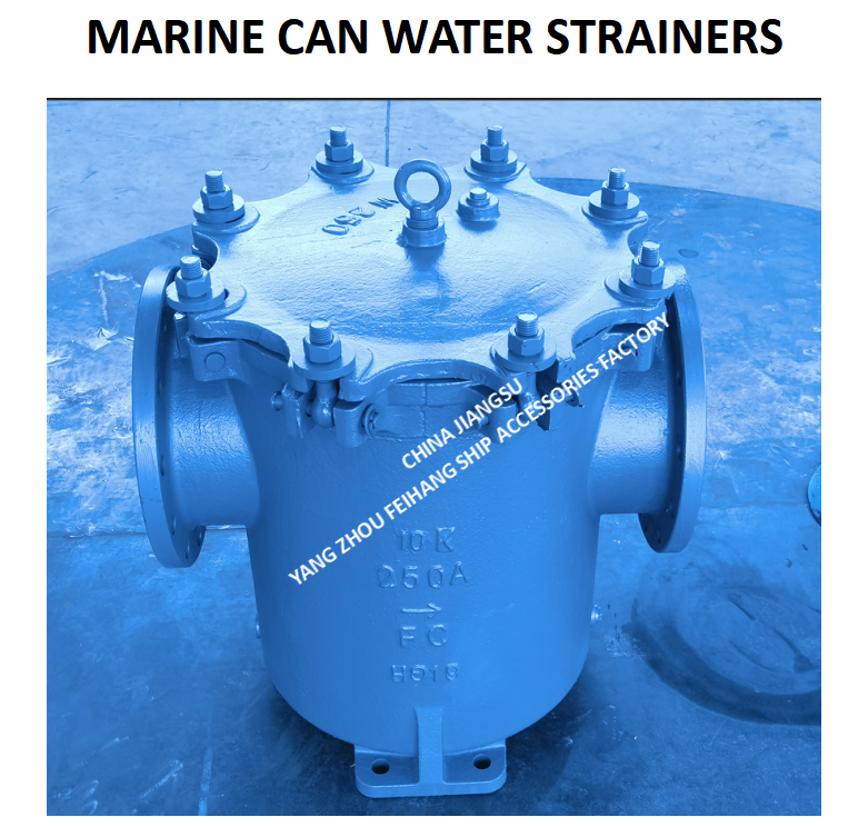 JIS FH-10K-250A CAN WATER STRAINERS-MARINE CAN WATER FILTERS JIS F7121 Body - cast iron filter cartridge - stainless steel BODY - CAST IRON FILTER CARTRIDGE - STAINLESS STEEL