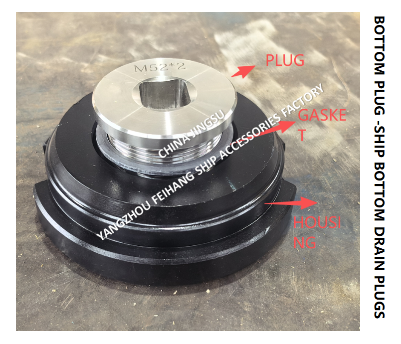 A-TYPE M52*2 BOTTOM PLUG  FOR WATER TANK WITH ROLLED STL HOUSING,STAINLESS STEEL PLUG,NEOPRENE UBBER