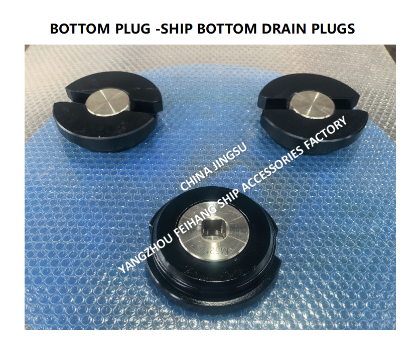 Ship Bottom Drain Plugs A52*2 FOR WATER TANK WITH ROLLED STL HOUSING,STAINLESS STEEL PLUG,NEOPRENE UBBER